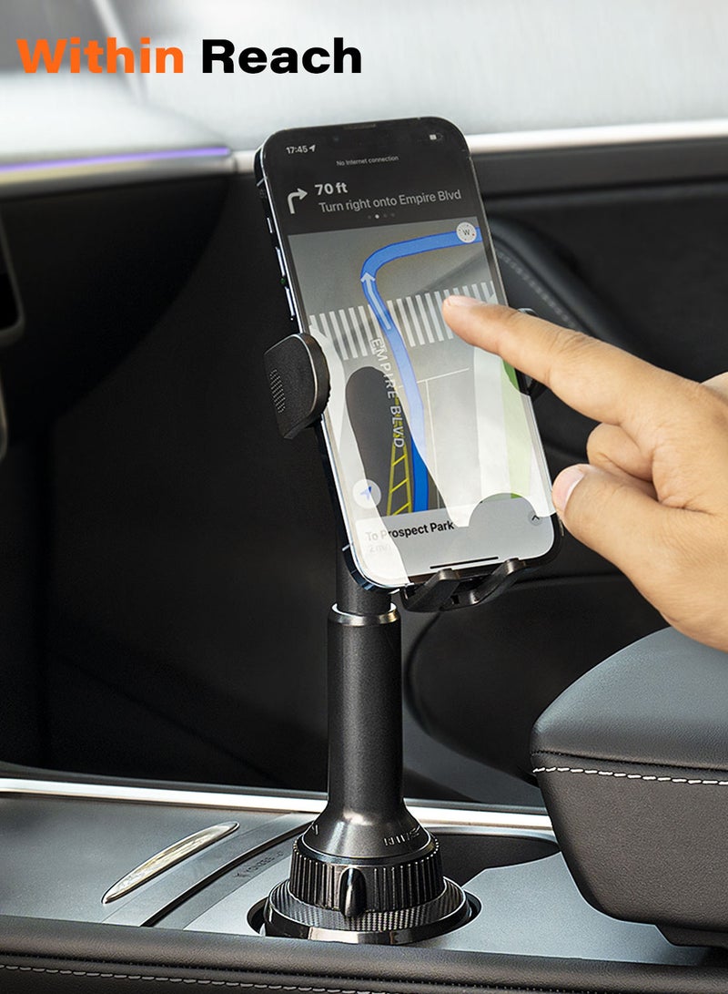 A2C Cup Holder Phone Mount, Cup Phone Holder with Quick Extension Long Arm, Adjustable Universal Cupholder Mobile Mounts for Mercedes SUV Van - Image 5